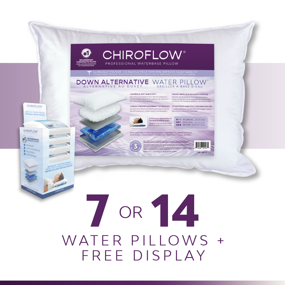 Chiroflow Down Alternative Water Pillows - Multi-Pack Options
