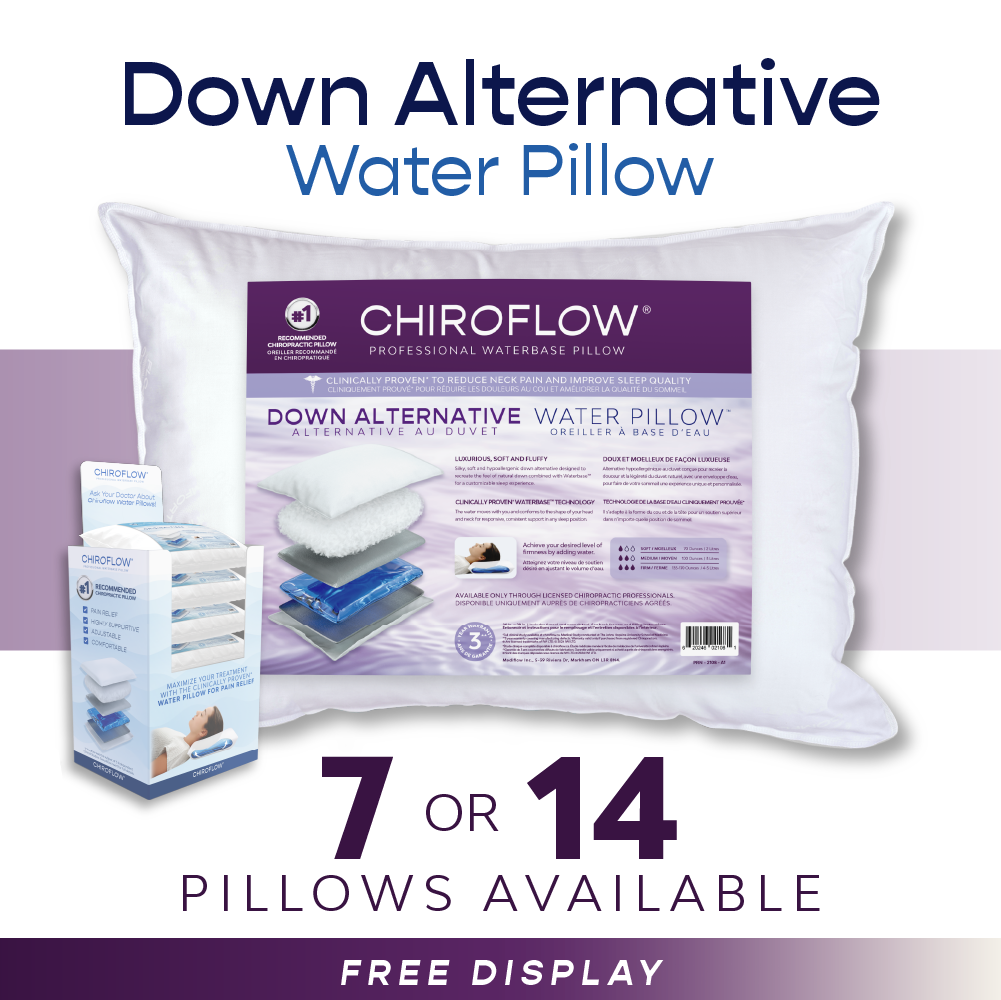 Chiroflow Down Alternative Water Pillows - Multi-Pack Options