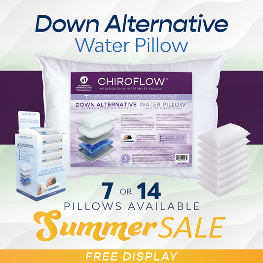 Chiroflow Down Alternative Water Pillows - Multi-Pack Options