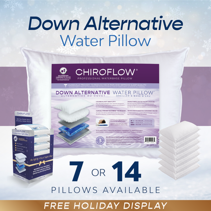 Chiroflow Down Alternative Water Pillows - Holiday Multi-Pack Options