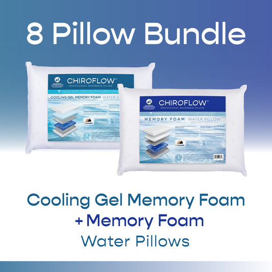Chiroflow Water Pillows – Foam Bundle 8 Pack